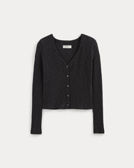 The Cozy Rib Cardigan | Black
