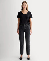 The Air Scoop-Neck Tee | Black