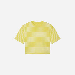 The Organic Cotton Cropped Tee | Acacia / Tan