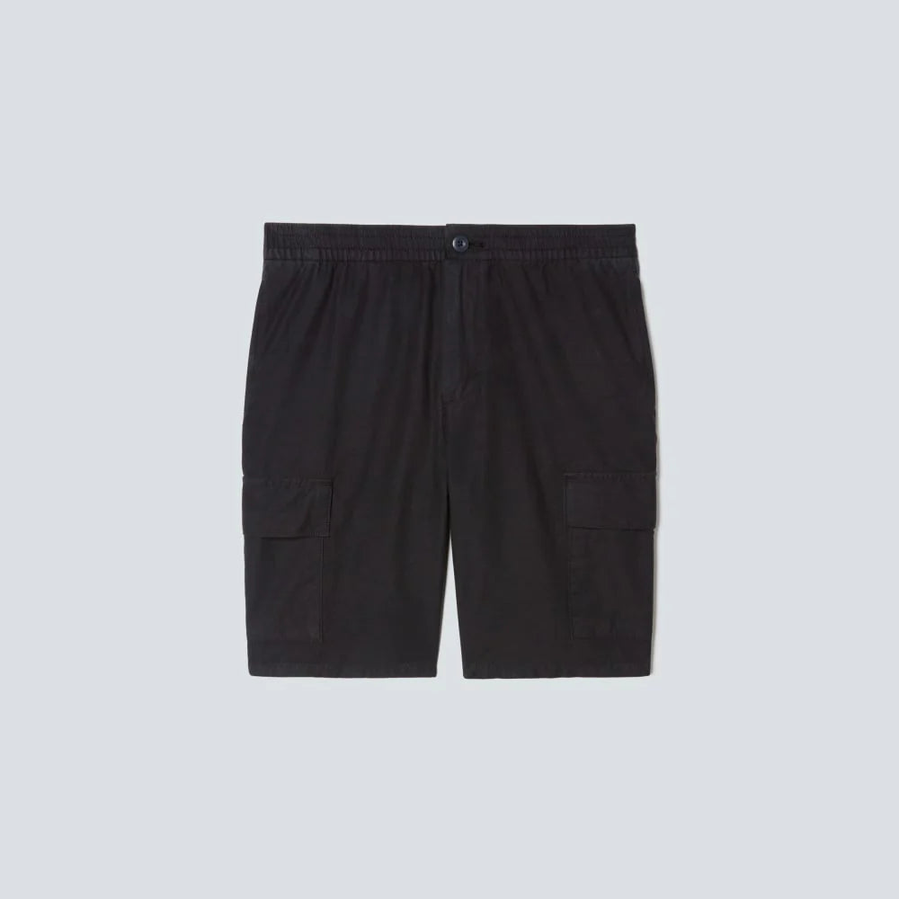 The Cotton Linen Short | Black