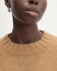 The Alpaca Cropped Crewneck Sweater | Tiger's Eye