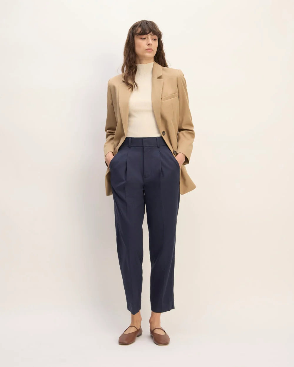 The Draper Tapered Pant in Buttersmooth | Navy