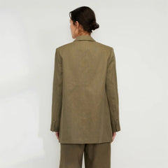 The Oversized Blazer in Linen | Kalamata