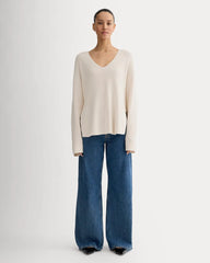 The Slouchy V-Neck in Everyday Cotton | Canvas