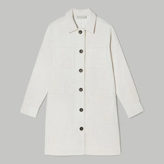 The Corduroy Long Shirt Jacket | Sandstone