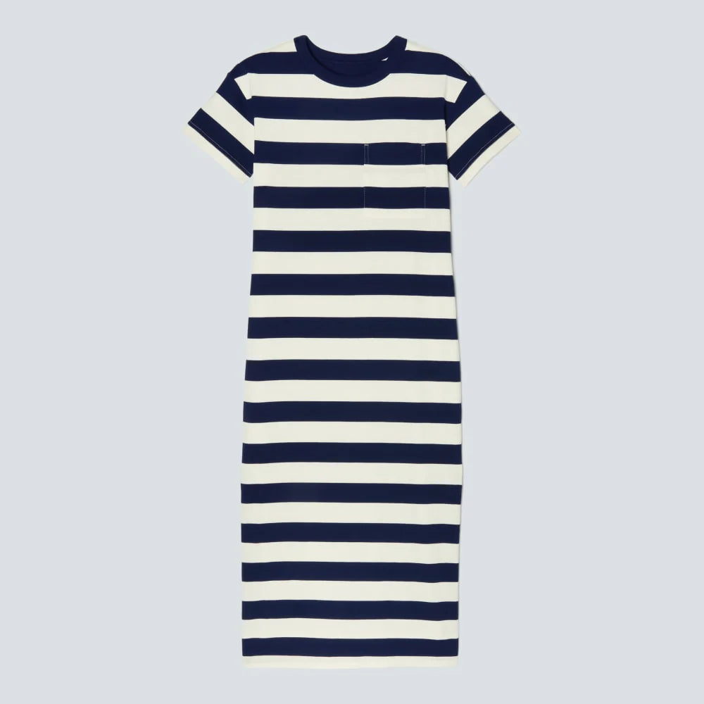 The Organic Weekend Maxi Dress | Navy / Canvas