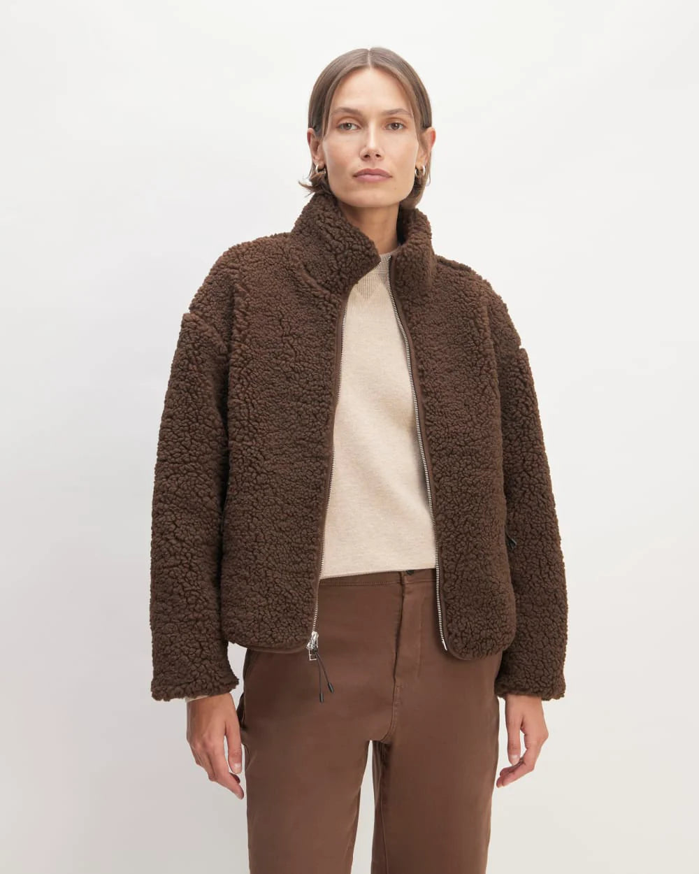 The ReNew Fleece Full Zip | Earth Brown