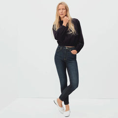 The Authentic Stretch High-Rise Skinny | Deep Indigo | 30.5" Inseam