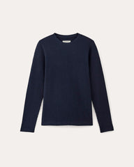 The Waffle Long-Sleeve Crew | Navy