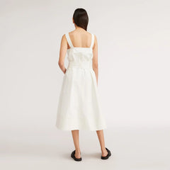 The Organic Cotton Herringbone Dress | Bone