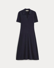The Knit Polo Dress | Navy