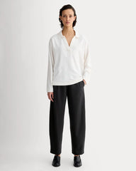 The Off-Duty Barrel Pant | Black
