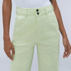 The Organic Wide-Leg Pant | Seafoam Green