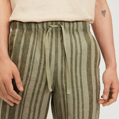 The Linen Easy Short | Seagrass / Kalamata