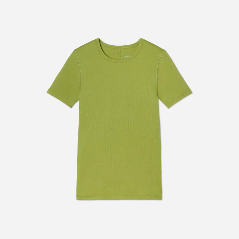 The Pima Micro-Rib Crew Tee | Pepper