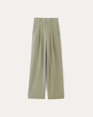 The Draper Pleated Pant in Buttersmooth | Seagrass | 32" Inseam