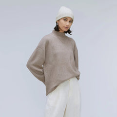 The Cashmere Beanie | Pale Heather Grey