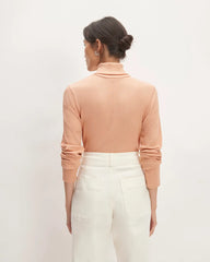 The Luxe Rib Turtleneck | Blush Pink