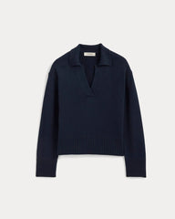 The Boxy Polo in Everyday Cotton | Navy