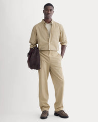 Washed Poplin Shirt | Aged Brass Plaid