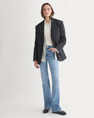 Tailored Drape Blazer | Black