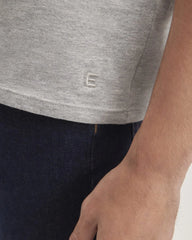 The Organic Cotton V-Neck Tee |  Heathered Grey