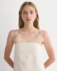Tube Top in Stretch Linen | Birch