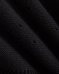 Open-Knit Short in Everyday Cotton | Black