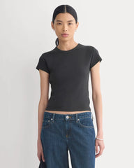 RetroSoft Cotton Crew | Black