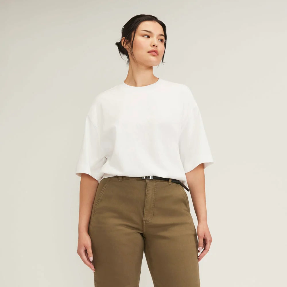 The Premium Weight Relaxed Tee | White
