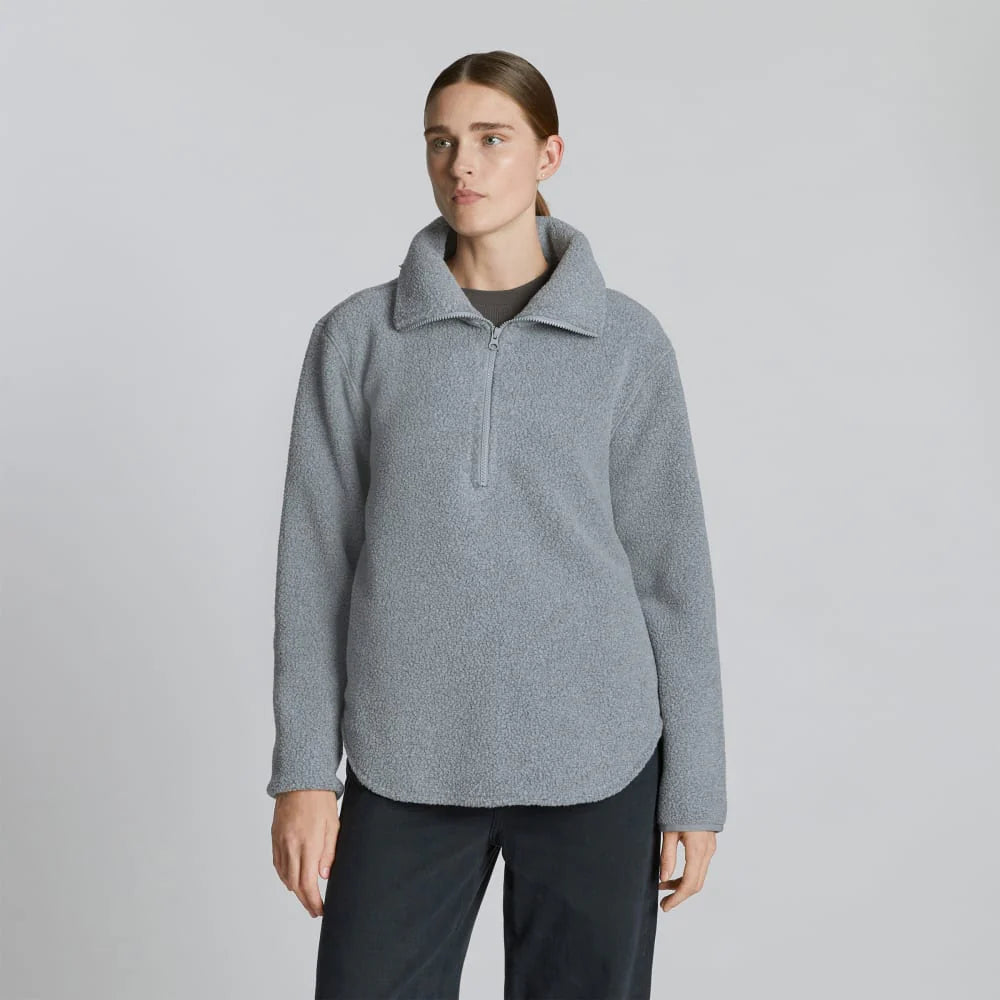 The ReNew Fleece Half-Zip | Heathered Coal