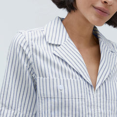 The Oxford Popover | Deep Blue / Canvas