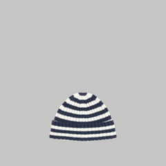 The Cashmere Beanie | Bright Navy / Bone