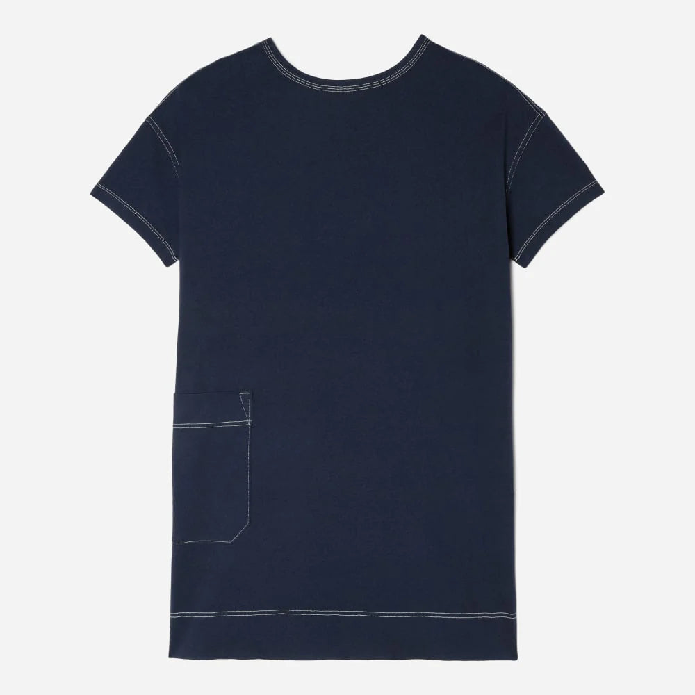 The Oversized Mariner Dress |  Navy / White