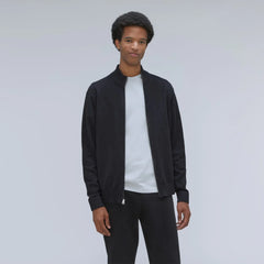 The No-Sweat Full Zip Sweater | New Black