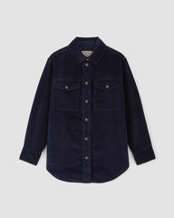 The Corduroy Oversized Shirt Jacket | Navy