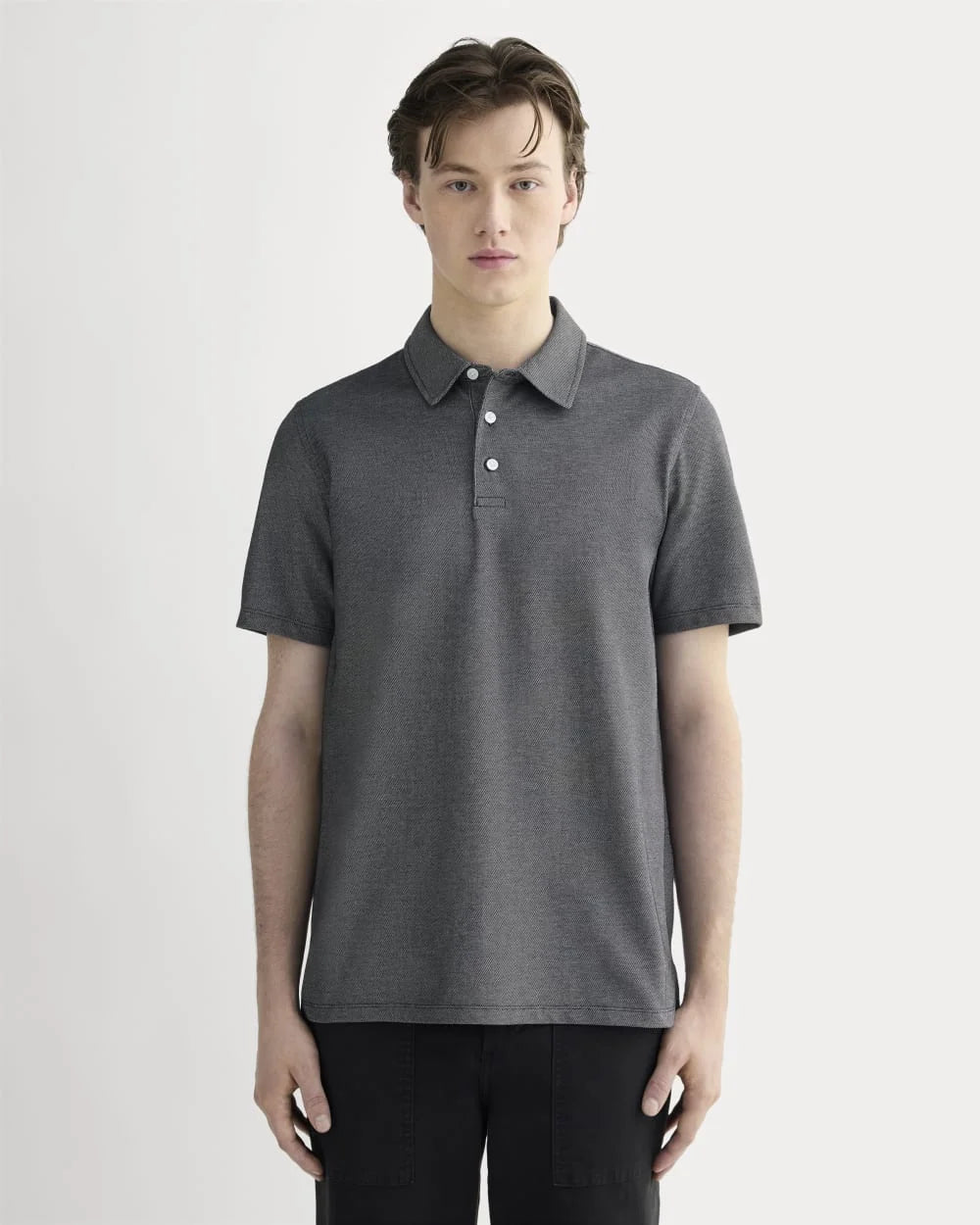 The Startup Polo | Black Chambray
