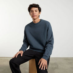 The Track Crewneck Sweatshirt | Kingfisher Blue