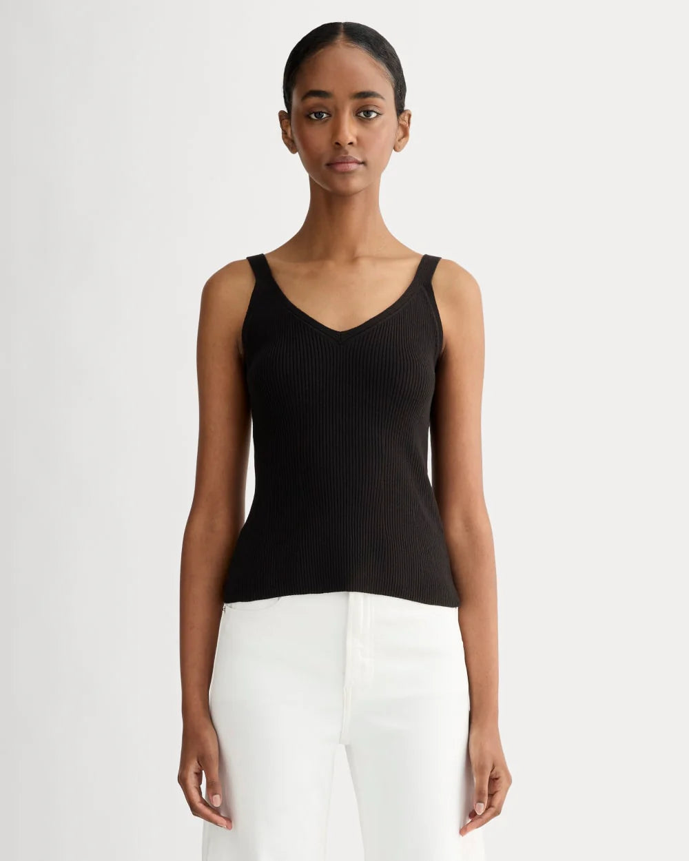 The Fine Knit Cami | Black