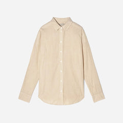 The Must-Have Shirt in Silky Cotton | Golden Palm / White