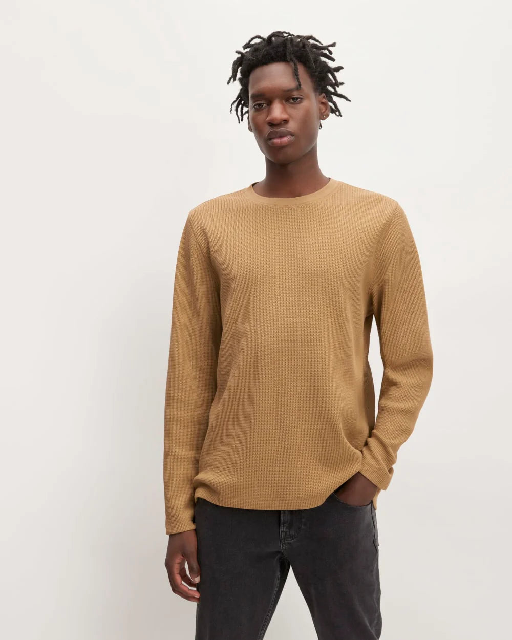 The Waffle Long-Sleeve Crew | Toasted Coconut