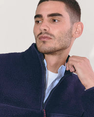 The Teddy Quarter-Zip Fleece | Navy