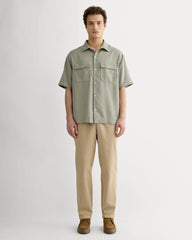 The Relaxed Utility Shirt in Buttersoft | Sage Green