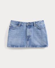 Everlane x Elena Bonvicini Thalia Mini Skirt | Crystal Cove Indigo