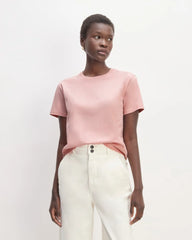 The Box-Cut Tee in Essential Cotton | Rose Pink | No Pocket