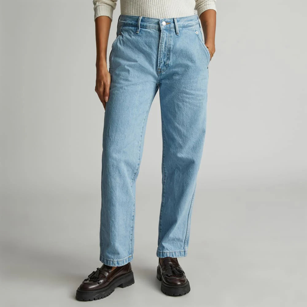 The Cinch Back Utility Jean | Sunkissed Blue