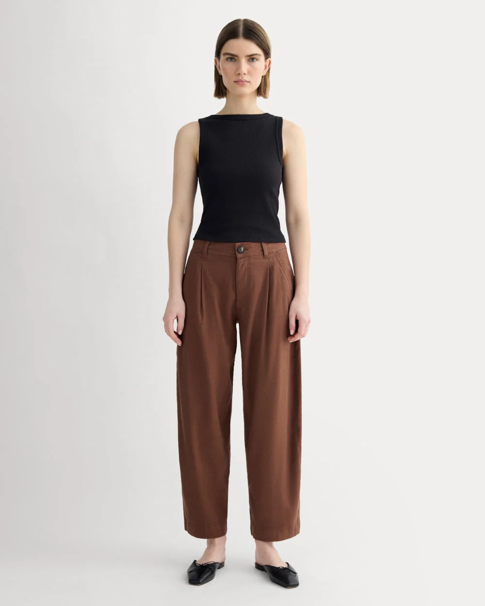 The Everywhere Pant in Stretch Linen | Cedarwood
