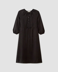 The TENCEL™ Gathered Maxi Dress | Black