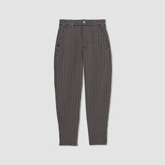 The Utility Barrel Pant | Black / Bone | Regular