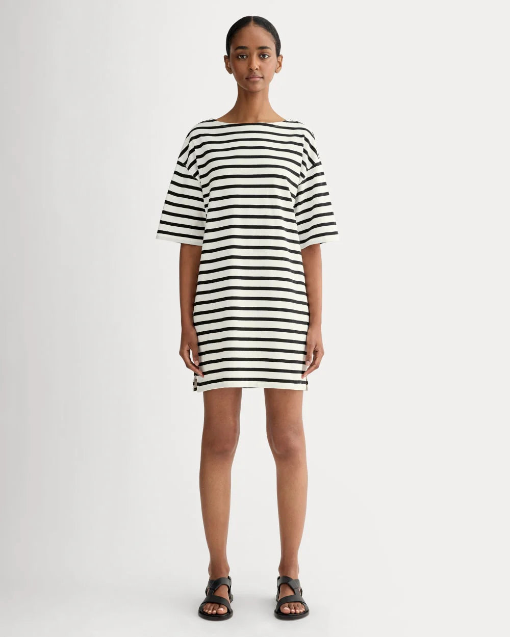 The Mariner Dress | Bone / Black